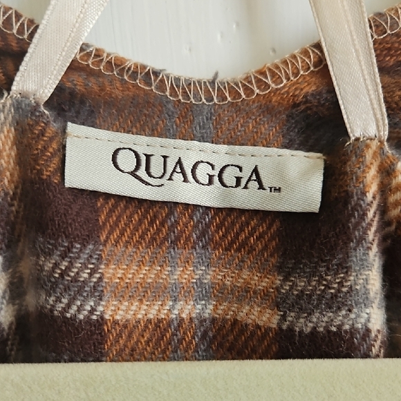 Plaid Tan Poncho - Picture 4 of 4